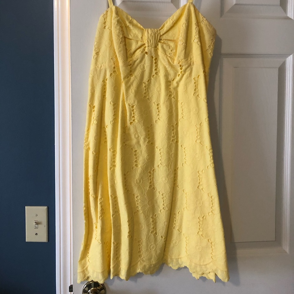 Spaghetti strap Lilly Pulitzer eyelet dress